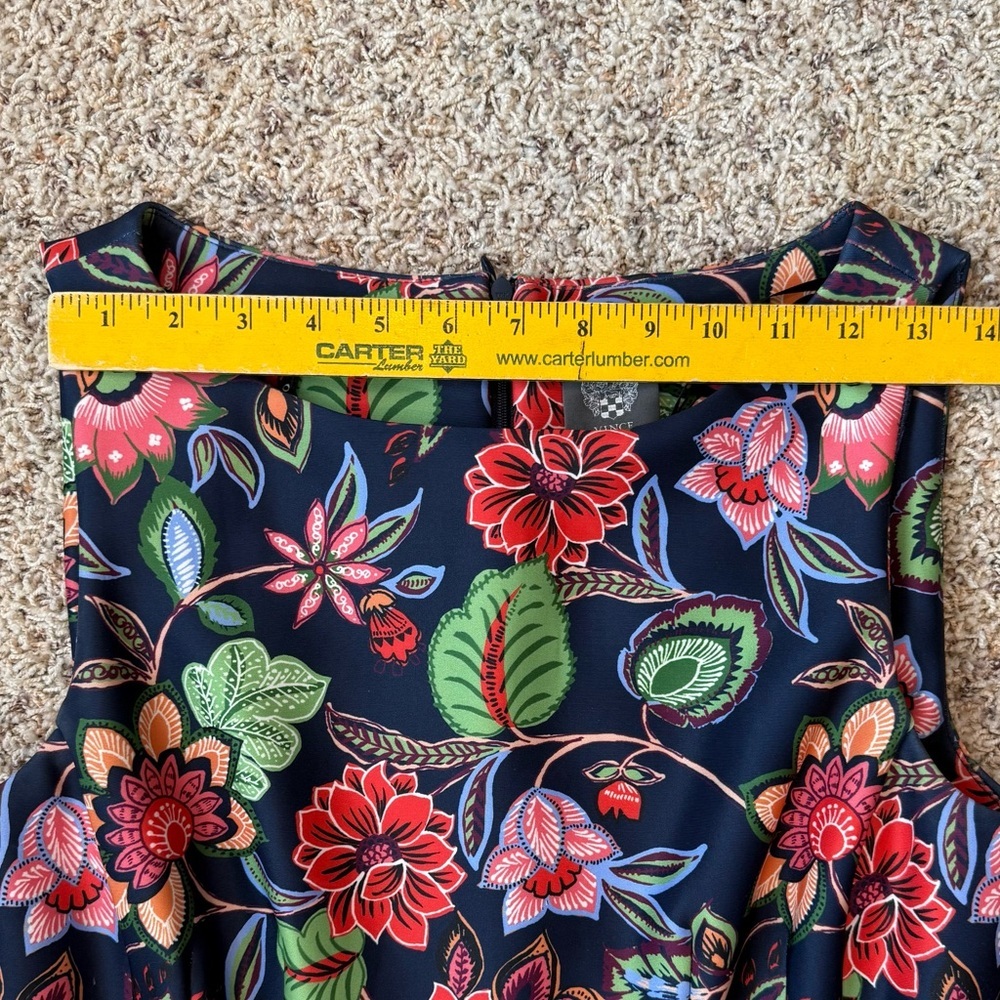 Vince Camuto Floral Sleeveless Scuba Fit & Flare Dress, Size 10 - Picture 10 of 17